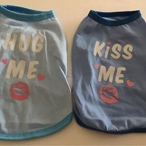 2 pack Dog Clothes. Size SMALL BRAND NEW. Hug me - Kiss me